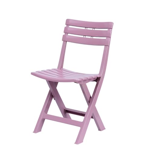 4er-Pack weiße, tragbare, klappbare Gartenstühle. Robuste Esszimmerstühle aus Kunststoff für drinnen und draußen für einfache Aufbewahrung und bequemes Sitzen von Generic