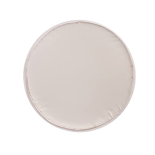 4er-Set Runden Sitzkissen 30 cm mit Haltebändern, Stuhlkissen, Sitzpolster, Esszimmerstuhl Polster Sitzauflage, Kissen, Steißbeinkissen, für Outdoor Hocker, Terrassen und Restaurants (Beige) von Generic