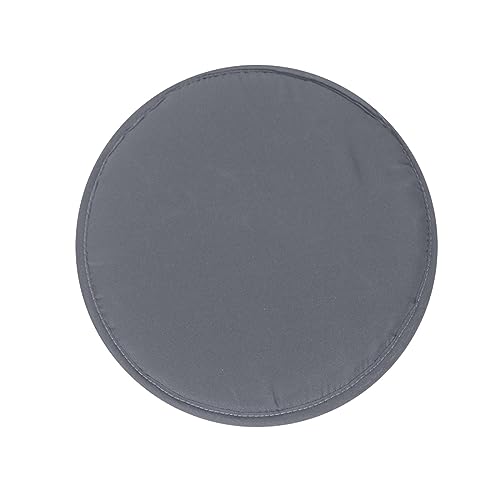 4er-Set Runden Sitzkissen 30 cm mit Haltebändern, Stuhlkissen, Sitzpolster, Esszimmerstuhl Polster Sitzauflage, Kissen, Steißbeinkissen, für Outdoor Hocker, Terrassen und Restaurants (Dunkelgrau) von Generic
