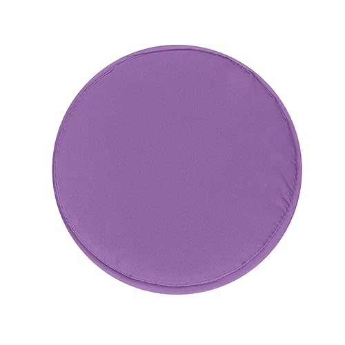 4er-Set Runden Sitzkissen 30 cm mit Haltebändern, Stuhlkissen, Sitzpolster, Esszimmerstuhl Polster Sitzauflage, Kissen, Steißbeinkissen, für Outdoor Hocker, Terrassen und Restaurants (Lila) von Generic