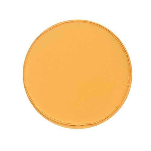 4er-Set Runden Sitzkissen 30 cm mit Haltebändern, Stuhlkissen, Sitzpolster, Esszimmerstuhl Polster Sitzauflage, Kissen, Steißbeinkissen, für Outdoor Hocker, Terrassen und Restaurants (Orange) von Generic