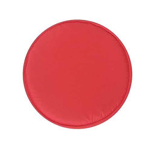 4er-Set Runden Sitzkissen 30 cm mit Haltebändern, Stuhlkissen, Sitzpolster, Esszimmerstuhl Polster Sitzauflage, Kissen, Steißbeinkissen, für Outdoor Hocker, Terrassen und Restaurants (Rot) von Generic