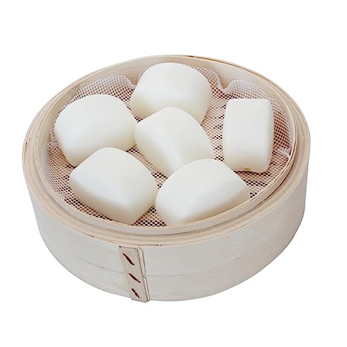 5 Stück Silikon Dämpfer Matte Dehydrator Blätter Antihaft Dampfer Mesh Pad Wiederverwendbare Dampfgarer Netz für Bambusdämpfer Reis Dim Sum (32CM/12.5 Zoll) von Generic