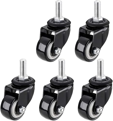 5 X Stahlkugelrolle Universal-drehplatte Rollenübertragung Lenkrolle 22mm Wird Für Den Transport In Der Förderbandindustrie Verwendet Lagergewicht 150kg, 1.5inch(5swivel)-M10 von Generic