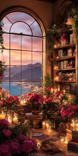 5D Diamond painting Erwachsene Groß xxl 40x80CM, Bricolage Diamant Painting Bilder Blume Strasssteine Embroidery Kit, Bücherregal Volldiamant Edelsteine Leinwand Cross Stitch Kit, Zimmer Deko DZSH0224 5D Diamond painting Erwachsene Groß xxl 40x80CM, Bricolage Diamant Painting Bilder Blume Strasssteine Embroidery Kit, Bücherregal Volldiamant Edelsteine Leinwand Cross Stitch Kit, Zimmer Deko DZSH0224 von Generic