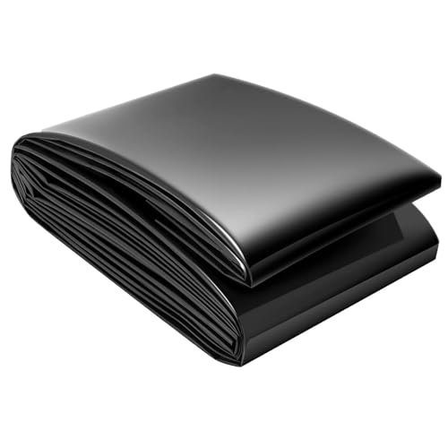 5M*6M HDPE Bachbrunnen Teichfolie 7M*8M Flexibel Gartenpool Teichplane 9M*10M Undurchlässig Fischteichfolie Schwarz Wasserfall Teichmembran Schwimmteichfolie(Größe:1M x 10M) von Generic