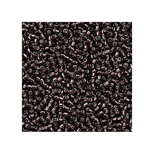 5g TOHO Rocailles 15/0, silbergefütterter Amethyst (# 26c) (TOHO seed beads 15/0, Silver-Lined Amethyst (#26c)) Japanishe Glas Rund Perlen von Generic