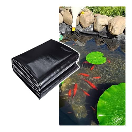 6,6–164 Fuß Lange, 20 Mil Dicke Fischteichmatte, Schwarze, Faltbare HDPE-Teichfolie for Gartenbrunnen, Wasserfälle und Wasserspiele(2x10m/6.6x32.8') von Generic