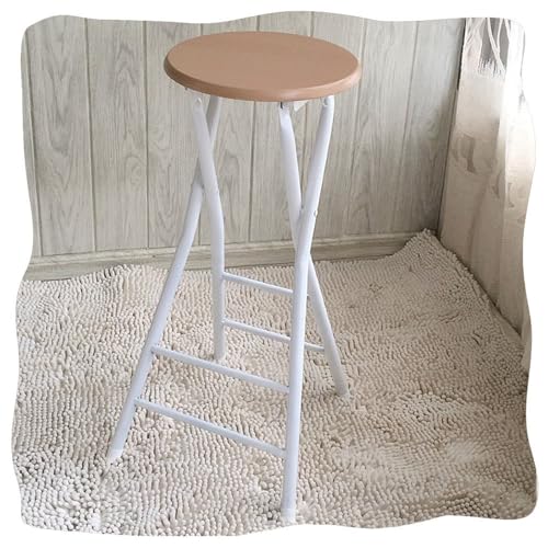 60 cm Folding Bar Stool - Tragbarer runder Holzstuhl für Küche Counter & Outdoor Use, Lightweight Camping Stool with Footrest, Ideal for Indoor & Outdoor Spaces 60 cm Folding Bar Stool - Tragbarer runder Holzstuhl für Küche Counter & Outdoor Use, Lightweight Camping Stool with Footrest, Ideal for Indoor & Outdoor Spaces von Generic