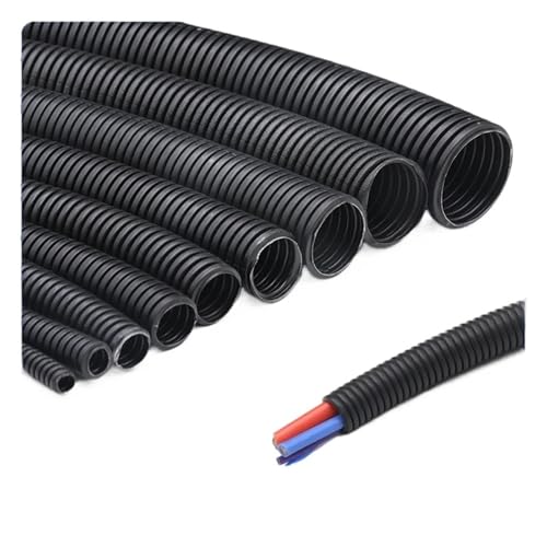 7,5–34,5 mm PP-isoliertes Wellrohr, Drahtschlauch, Kunststoff-Wellrohr, Autokabel, hitzebeständige Schutzhülle(ID14.3MM_10 METERS) von Generic
