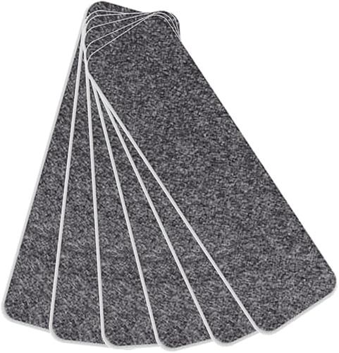 7,9 "x 21,7" Weiche Teppich Treppenstufen Selbstklebend 15er Pack, rutschfeste Treppenteppichläufer Maschinenwaschbare Matten Teppiche, Treppenauflagen Teppichfliesen Für Ki, Gray, 9 Pieces 7,9 "x 21,7" Weiche Teppich Treppenstufen Selbstklebend 15er Pack, rutschfeste Treppenteppichläufer Maschinenwaschbare Matten Teppiche, Treppenauflagen Teppichfliesen Für Ki, Gray, 9 Pieces von Generic