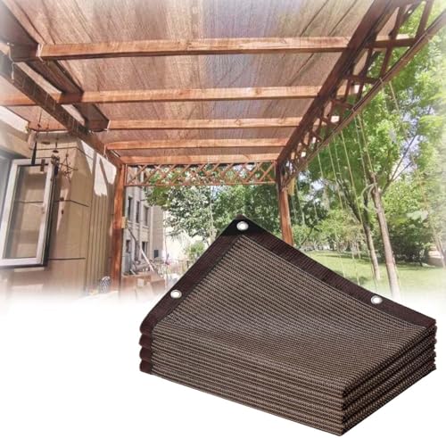 70% Braunes Schattentuch Sichtschutz Mesh-plane Mit Ösen Widerstandsfähiges Garten-sonnenschutz-netz Beschattung Frostschutzmittel Für Pergola Gewächshauspflanzen Wachsendes C, One Color, 3x5m/10x16ft 70% Braunes Schattentuch Sichtschutz Mesh-plane Mit Ösen Widerstandsfähiges Garten-sonnenschutz-netz Beschattung Frostschutzmittel Für Pergola Gewächshauspflanzen Wachsendes C, One Color, 3x5m/10x16ft von Generic