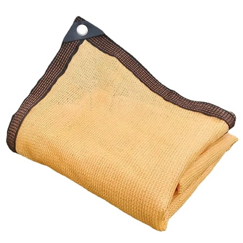 70% Schattiernetz mit Ösen, Windschutznetz, Beige Sonnenschutz Netz, Sichtschutz für Garten Hinterhof Gewächshaus 1x2 3x3 4x5 2x8 1x6 6x9 4x8 3x7 5x7 2x3 4x4 3x10(Size:3x15.0m) von Generic