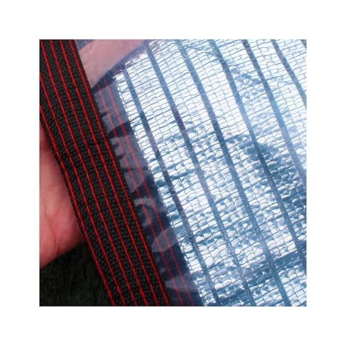 75% Doppellagiges Aluminet-Schattentuch mit Ösen, Sonnenschutznetz Wasserdichtes Schattennetz für Gewächshauspflanzenabdeckung Pergola Scheune Zwinger(2x2.0 m/6.6'x6.6') von Generic