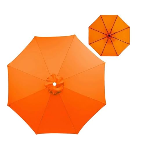 8-Arm-Schirm-Ersatzdach, Stoffschirmabdeckung, Markttischmarkise, for Garten, Terrasse, Pool, Terrassen, Ampelschirm(Orange,10FT/3.0M) von Generic