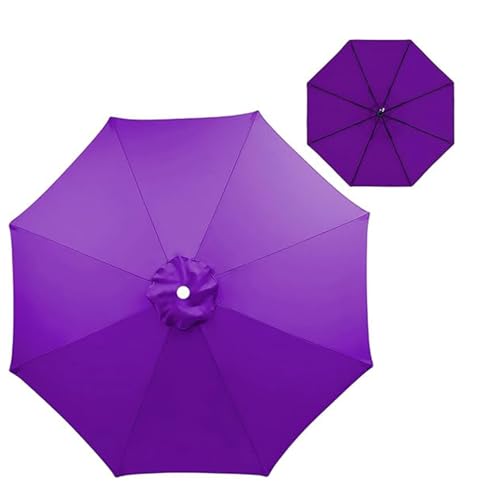 8-Arm-Schirm-Ersatzdach, Stoffschirmabdeckung, Markttischmarkise, for Garten, Terrasse, Pool, Terrassen, Ampelschirm(Purple,10FT/3.0M) von Generic