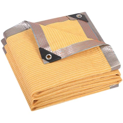 80–90% Schattentuch für Gewächshäuser, Sonnenschutznetz mit Ösen 1x2.0m 1X3.0m 5X5.0m 5x6.0m 6X8.0m Sonnenschutzabdeckung für Den Außenbereich Gewächshaus Garten Terrasse Hinterhof Schwimmbad(4x12.0m( von Generic