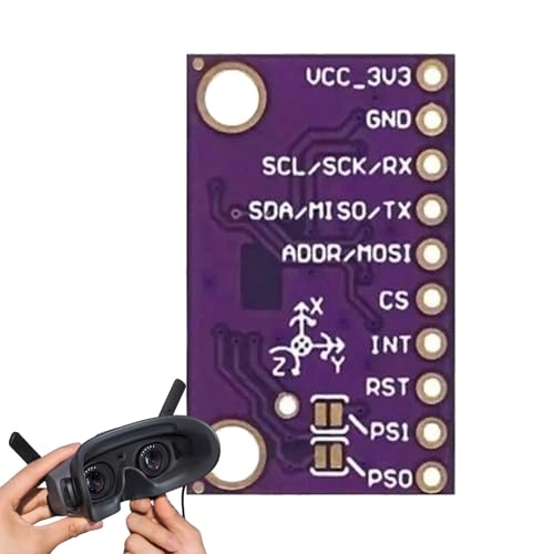 9-Achsen-Bewegungssensor - Hochpräzises AHRS Modul | Verschleißresistenter Beschleunigungsmesser für AR VR, digitale Elektronik, Robotik, Spiele, IMU-Sensormodul für Bewegungserkennung und Navigation von Generic