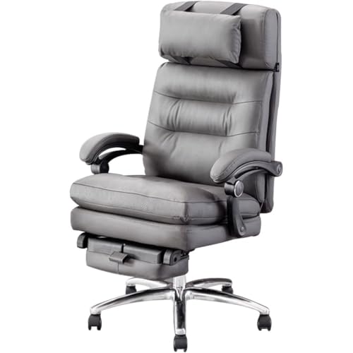 90°–160° Verstellbarer Drehstuhl, Computer-Schreibtischstuhl Mit Höhenverstellbarer Kopfstütze, Tragkraft: 170 Kg(Gray Color) von Generic