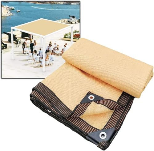 90% Sonnenschutztuch Patio Shade Cover Mit Ösen 1m 2m 3,0m 4,0m 5m 6m 7m 8m 9m 10m Schattenstoff Durable Shade Cover Mesh Tarp Für Pflanzen Gewächshaus Gemüse, One Color, 2x12m(6.6x39ft) von Generic