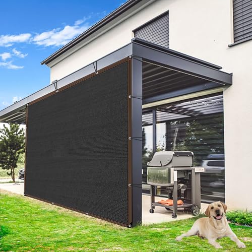 90% Sonnensegel/Sichtschutzzaun, Schattentuch mit Ösen, Schattentuchschirm aus Baldachinstoff, Wasser- und luftdurchlässig und UV-beständig, Schattennetzabdeckung for Pflanzen(7,2x9m/6.56x29.53ft) von Generic