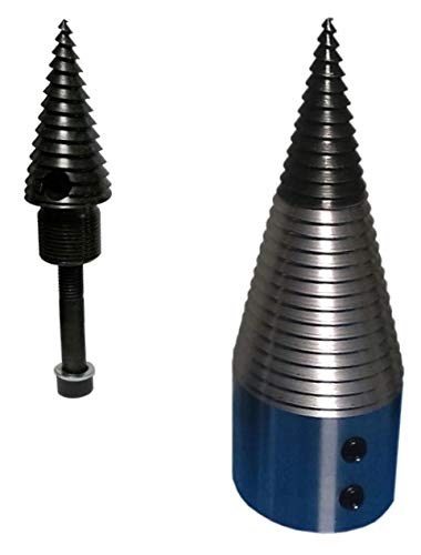 90mm Drillkegel Kegelspalter Spaltkeil Holzspalter wechselbare Spitze NEU (Bohrung 22mm mit Nut) von Generic