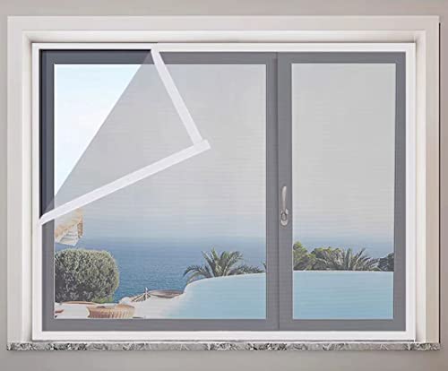 90x175cm,Fliegengitter für Fenster, verstärktes Polyester-Fenstergitter hält Fliegen fern, Fliegengitter für Fenster, einfache Installation, kein Bohren oder Schrauben 90x175cm,Fliegengitter für Fenster, verstärktes Polyester-Fenstergitter hält Fliegen fern, Fliegengitter für Fenster, einfache Installation, kein Bohren oder Schrauben von Generic