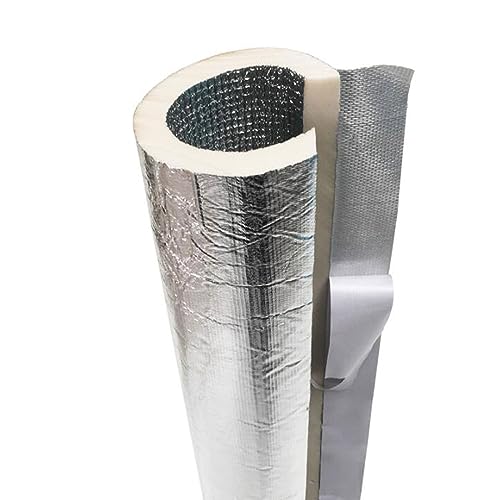 95 cm Rohrisolierung Alukaschiert Selbstklebend Rohrleitungsisolierung Schaumstoff Isolierrohr für 27-250 mm Rohrdurchmesser Rohre Isolation Heizung Rohrdämmung(ID 219.0mm(8-3/5")) von Generic
