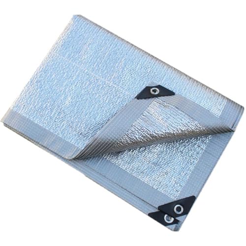 99% Sonnenschutz Schattentuch – Aluminiumfoliennetz 2x2.0m 2x4.0m 3x3.0m 3x6.0m 4x4.0m Sonnensegel für Terrasse Poolpflanzen(10x10m(33x33ft)) von Generic