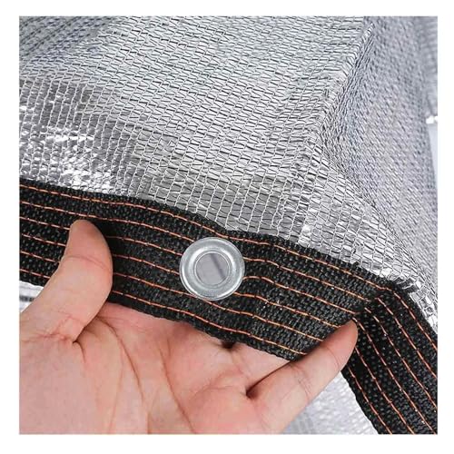 99% Sonnenschutznetz – Wärmereflektierendes Aluminiumfoliennetz 2x5.0m 2x6.0m 3x3.0m 3x4.0m 3x5.0m Garten-Schattentuch für Gewächshausbalkon Im Freien(5x6.0m=16.4'x19.7') von Generic