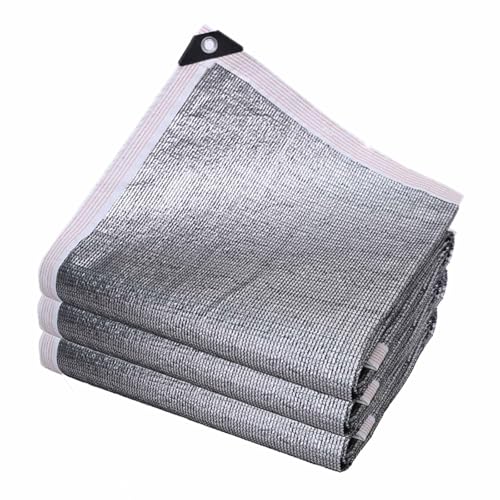 99% UV-Block Shade Cloth - Thickened Sunblock Mesh Tarp for Sunroom, Balcony, Courtyard Roof Insulation, Aluminum Foil Encrypted, 5.0x7.0m (16.4x23ft) von Generic