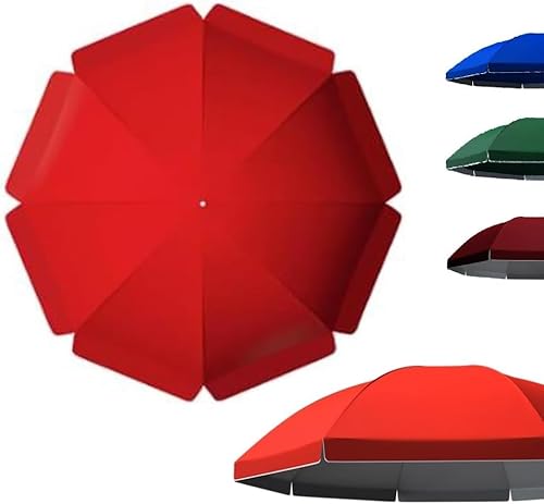 9ft 8ribs Regenschirm Ersatz Baldachin Markt Tisch Regenschirm Top Cover Outdoor Regenschirm Baldachin Ersatz Sonnenschirm Baldachin Abdeckung Für Straßenve, Red, 3.6m/11.8ft/-10 Ribs 9ft 8ribs Regenschirm Ersatz Baldachin Markt Tisch Regenschirm Top Cover Outdoor Regenschirm Baldachin Ersatz Sonnenschirm Baldachin Abdeckung Für Straßenve, Red, 3.6m/11.8ft/-10 Ribs von Generic