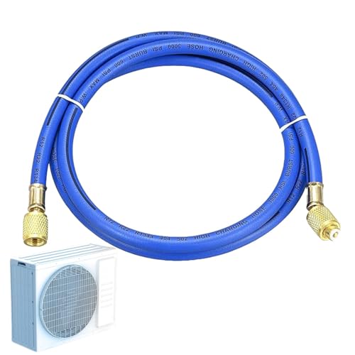 AC Ladeschläuche Schlauch – 150 cm Auto AC Kältemittel Ladeschlauch Verteilermessgerät Kältemittelsystem R134a | Tricolor Hochdruck-Aufladeschlauch, Auto-Klimaanlage und HVAC-Verteiler-Schlauch-Set AC Ladeschläuche Schlauch – 150 cm Auto AC Kältemittel Ladeschlauch Verteilermessgerät Kältemittelsystem R134a | Tricolor Hochdruck-Aufladeschlauch, Auto-Klimaanlage und HVAC-Verteiler-Schlauch-Set von Generic