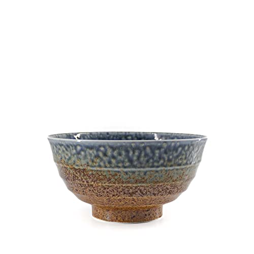AKI Donburi Ø 17,2 cm 800 ml Blau Braun japanisch Schüssel Keramik von Generic