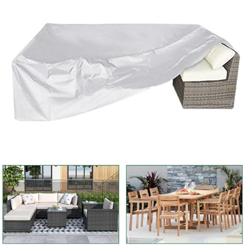 Abdeckungen für Gartenmöbel Wasserdicht Rechteckig Abdeckung 420D Oxford Schutzhülle Abdeckplane für Gartentische Terrassenmöbel,Regenschutz Staubfest Abdeckung Gartenbank(Size:180x100x75cm,Color:B) von Generic