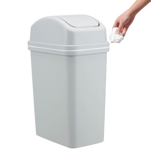 Abfalleimer mit Drehdeckel, Abfalleimer mit Deckel | 10L Mülleimer mit Drehdeckel | Verdickter Küchenabfalleimer | Wasserdichter Badmülleimer | Schlafzimmer Mülleimer von Generic