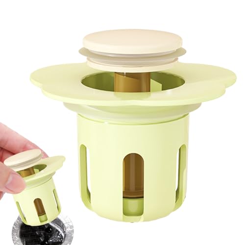 Abflussfilter für Waschbecken, Pop-Up-Filter aus Silikon mit Waschbeckenstöpsel, geruchsbeständig, langlebig, Abfallentsorgungsstopfen für Küche, Bad, Dusche von Generic