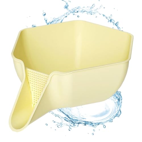 Abflussschüssel – Abtropfschale für -Sieb, -Sieb, multifunktionales Abtropfgestell, Küchen-Waschkorb, tragbare Haushalts-Küchenutensilien, Lebensmittel von Generic