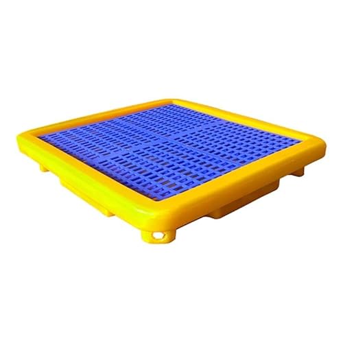 Able Industrial Farbeimer-Tablett, Auffangpalette Für Ölfässer, Langlebige Garagen-Aufbewahrungsplattform – Perfekt Für Eindämmung Und Organisation/Yellow-1Pcs/68 * 68 * 12Cm von Generic