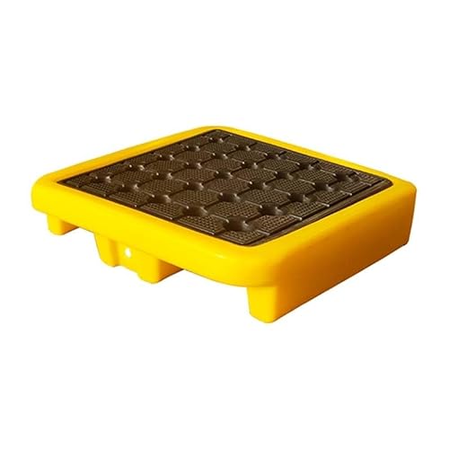 Able Industrial Farbeimer-Tablett, Auffangpalette Für Ölfässer, Langlebige Garagen-Aufbewahrungsplattform – Perfekt Für Eindämmung Und Organisation/Yellow-1Pcs/72 * 72 * 15.5Cm von Generic