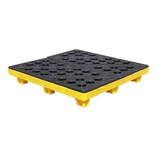 Able Industrial Farbeimer-Tablett – Auffangpalette Für Ölfässer, Garagenlagerung, Langlebig Und Effizient/Yellow-1Pcs/120 * 120 * 17Cm von Generic