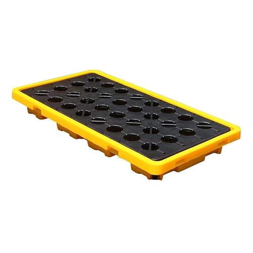 Able Industrial Farbeimer-Tablett – Auffangpalette Für Ölfässer, Garagenlagerung, Langlebig Und Effizient/Yellow-1Pcs/130 * 68 * 15Cm von Generic