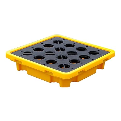 Able Industrial Farbeimer-Tablett – Auffangpalette Für Ölfässer, Garagenlagerung, Langlebig Und Effizient/Yellow-1Pcs/66 * 66 * 15Cm von Generic