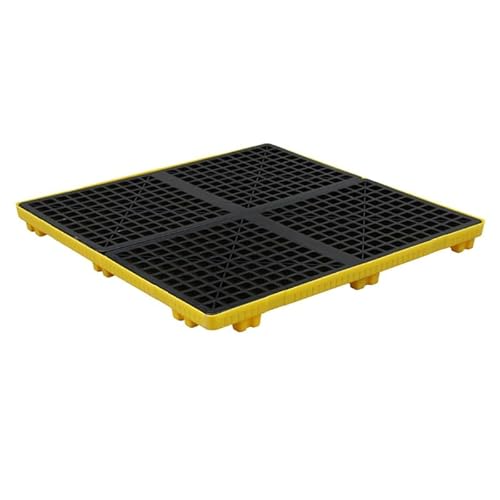 Able Industrial Farbeimer-Tablett – Auffangpalette Für Ölfässer, Garagenlagerung, Langlebig Und Effizient/Yellow-2Pcs/120 * 120 * 10Cm von Generic