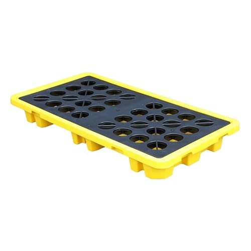 Able Industrial Farbeimer-Tablett – Auffangpalette Für Ölfässer, Garagenlagerung, Langlebig Und Effizient/Yellow-2Pcs/130 * 68 * 15Cm-A von Generic