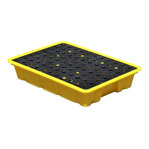 Able Industrial Farbeimer-Tablett – Auffangpalette Für Ölfässer, Garagenlagerung, Langlebig Und Effizient/Yellow-2Pcs/49 * 35 * 9.5Cm von Generic
