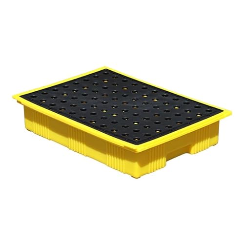 Able Industrial Farbeimer-Tablett – Auffangpalette Für Ölfässer, Garagenlagerung, Langlebig Und Effizient/Yellow-2Pcs/49 * 36 * 10Cm von Generic