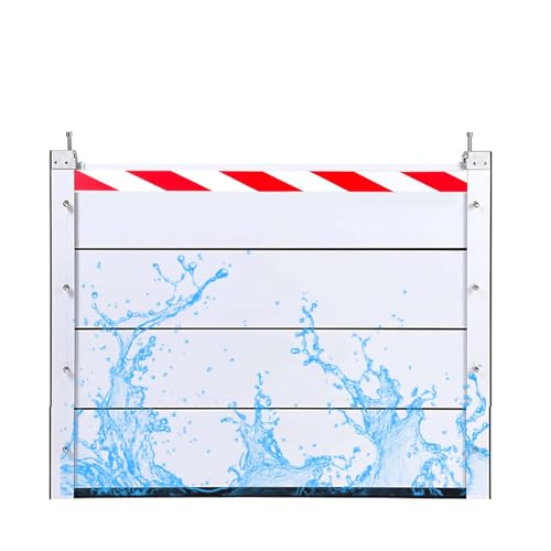 Abnehmbare Hochwasserbarrieren Für Garagentor Keller Und Außenbereich 261–270 Cm Wiederverwendbare Wasserrückhalteplatte(Outside,263 * 60cm) von Generic