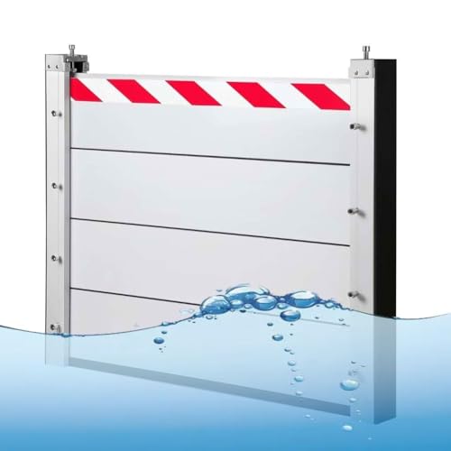Abnehmbare Hochwassersperre Für Garagentor, Keller Und Außenbereich 128 Cm Wiederverwendbare Hochwasserschutzplatte(Outside,128 * 100cm) von Generic