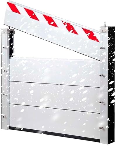 Abnehmbare Wiederverwendbare Hochwasserbarriere 231–240 Cm Abnehmbare Temporäre Aluminium-Wasserrückhalteplatte Für Haus, Lager Und Garage(Inside,240 * 20cm) von Generic